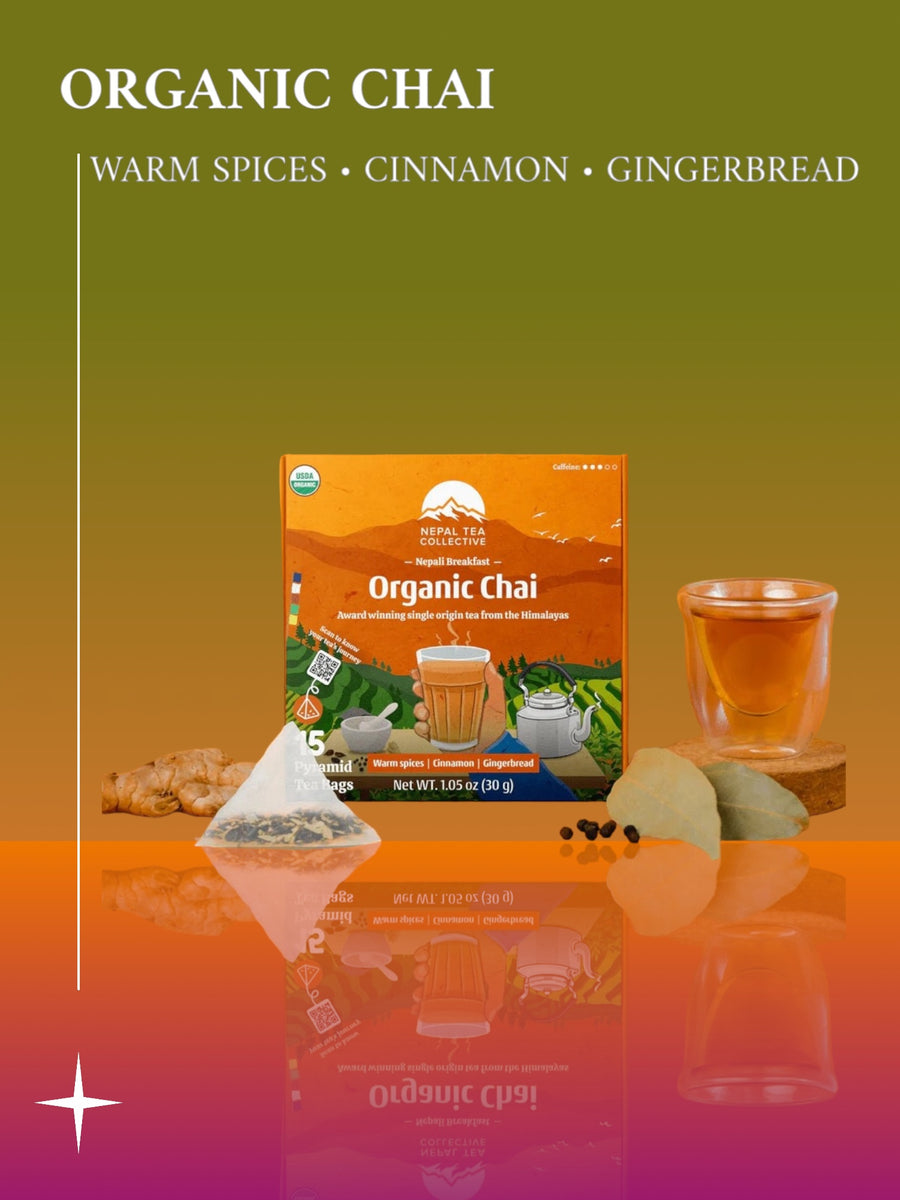 Nepali Breakfast (Classic Chai) - 15 Pyramid Tea Bags